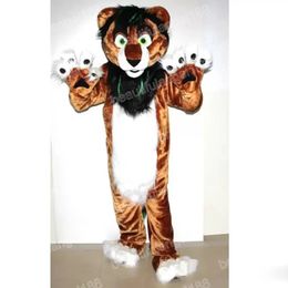 Halloween brown lion Mascot Costumes Top Quality Cartoon Theme Character Carnival Unisex Adults Outfit Christmas Party Outfit Suit