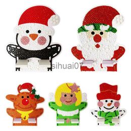 Christmas Decorations Diamond Painting DIY Phone Holder Christmas Santa Claus Snowman Cute Desktop Christmas Decoration For Home Diamond Embroidery x1020