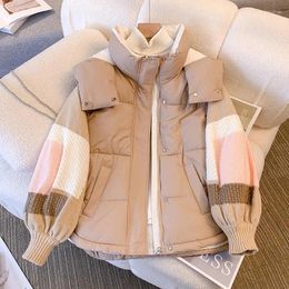 Women's Trench Coats Winter Down Cotton-Padded Jacket Women 2023 Korean Version Of Fashionable Design Feeling S-XL Loose Thick Temperament