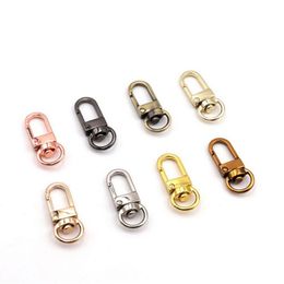 Craft Tools 500Pcs 12X3M Alloy Rotatable Lobster Clasp Dog Key Chains Buckle Bag Hook Keychain Connectors For Diy Jewellery Making Findi Dhwlx