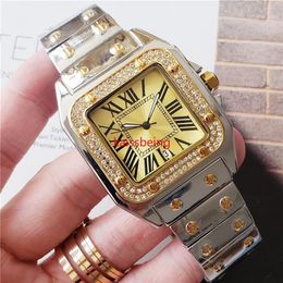2022 Top brand lovers watch men 39mm women 33mm Classic sapphire Luxury rhinestone rose gold watch Women's dress watch montre3357