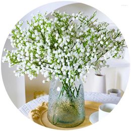 Decorative Flowers 3/1pcs Babysbreath Artificial Flower Handmade Bouquet Plastic Fake Plant Gypsophila Floral Arrangement Wedding Home Table