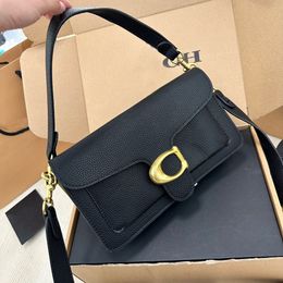 2024 Luxurious Womens Man Tabby designer bag Messenger bags tote Handbag Real Leather Baguette Shoulder bag Mirror Quality Square Crossbody Fashion 001