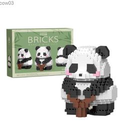 Blocks Anime Cute Giant Panda Building Block Assembly Decoration Super Cute Gift for Boys and Girls Funny Gift Toys R231020