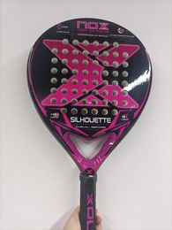 Squash Racquets Professional Padel Tennis Racket 3K Carbon Fiber High Balance Smooth Surface with EVA SOFT Memory Paddle 231020