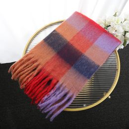 Fashion Scarf Ac Studio Designers Cashmere for Women Luxury Mens Winter Scarfs Shawl Scarves Womens as Studios Wool Poncho for Men with Tag Rainbow Colour 166