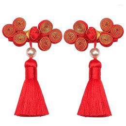 Hair Accessories Children's Barrettes Festive Christmas Year Chinese Knot Buckle Clip Side Bang Tang Suit