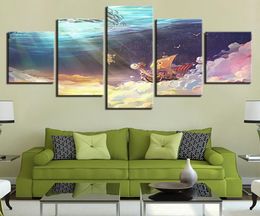 5 Pieces Canvas Paintings Anime One Piece Artwork Picture home decor poster print wall art3270441