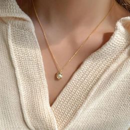 Pendant Necklaces Korean Style Pearl Necklace For Women Couples Trendy Elegant Clavicle Jewellery Accessories Gifts