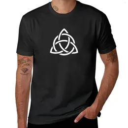 Men's Tank Tops Triquetra Power Of Three T-Shirt Heavyweight T Shirts Tee Shirt Black Graphics Mens Graphic