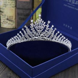 Hair Clips MYFEIVO Full Zirconia Luxury Crown Bridal Wedding Tiara Women Jewelry Accessories HQ1940