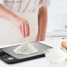 Bathroom Kitchen Scales Kitchen Scale 15Kg/1g Baking Weighing Food Coffee Balance Smart Electronic Digital Scales Stainless Steel Design for Cooking Q231020