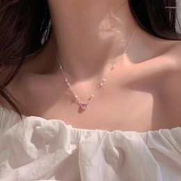 Chains Love Pearl Necklace Women's Sweater Chain Clavicle