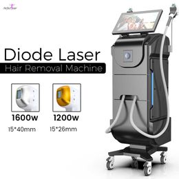 Diode Laser Hair Removal Equipment 755nm 808nm 1064nm ICE Cooling 3 Wavelength all Skin types hairs removing Machine