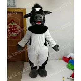 Performance Cute Cow Mascot Costumes Carnival Hallowen Gifts Unisex Adults Fancy Games Outfit Holiday Outdoor Advertising Outfit Suit