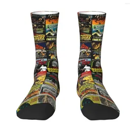 Men's Socks Monster Movie Posters Sock Men Women Polyester Stockings Customizable Funny