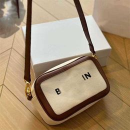 Sell Bam Camera Bag Square Canvas Purse Handbag Branded Design Crossbody Shoulder Bags Wallet Messengers bag Purses 230905