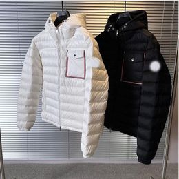 Luxury mens down jackets embroidered designer brand parkrs mens thicken jacket winter coats fashionable high-quality mens white duck down jacket