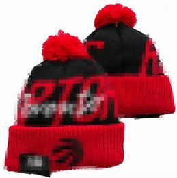 Men's Caps Basketball Hats Raptors Beanie All 32 Teams Knitted Cuffed Pom Toronto Beanies Striped Sideline Wool Warm USA College Sport Knit hats Cap For Women a3