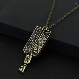 Chains Lolita Vintage Jewellery Grimm Key Charm Necklace Women Men Bronze Pendant Accessories Link Necklaces Gift