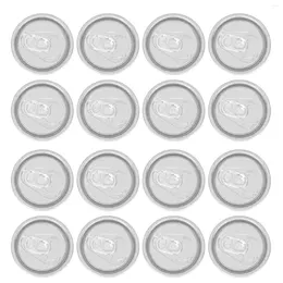 Dinnerware 50 Pcs Easy Open Lid Can Covers Beer Practical Canning Lids Soda Water Sealing Aluminum