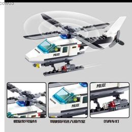 Blocks 2023 NEW MOC City Plane Super Helicopter Aircraft Famous Building Blocks Bricks Kits Classic Model R231020