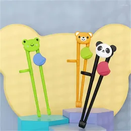 Chopsticks Practise Cartoon Baby Learning Special Portable Auxiliary Tableware Learn To Eat Training Kitchen Tools