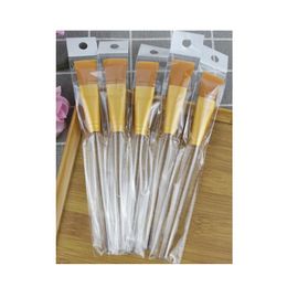 Facial Mask Brush Kit Makeup Brushes Face Skin Care Masks Applicator Cosmetics Home DIY Facial Eye Mask Tools Clear Handle 15.5cm