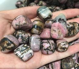 Whlole 100g Beautiful Natural Rhodonite square tumbled stone rock gemstone healing natural stones and minerals for home decora9086491
