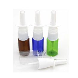 10ml PET muti-color Medical Nasal Mist Atomizer Spray Bottle Empty Cosmetic Spray Pump Container