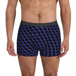 Underpants Blue Dragonfly Underwear Cute Animal Print Stretch Shorts Briefs For Man Pouch Plus Size Trunk