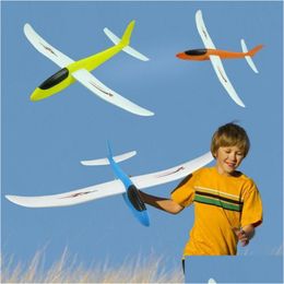 Electric/Rc Aircraft 60 X 100 15.5Cm Hand Throwing Aeroplane Diy Epp Foam Flexible Durable Plane Model Outdoor Toy 230303 Otupv