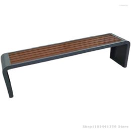 Camp Furniture Custom Park Chair Outdoor Bench Stainless Steel Anticorrosive Wood Square Gym Garden Court Rest Seat