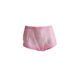 Adult Diapers Nappies Langkee Haian Adult Incontinence Plastic Diapers Pants ABDL PVC 3 Pieces Colour Pink 231020