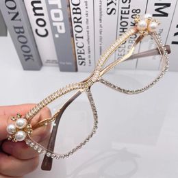 Sunglasses 2023 Baroque Cat Eye Women Crystals Sexy Girls Sun Glasses Rhinestone Ladies Shades For Party Feminino