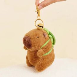 Plüsch-Schlüsselanhänger Capybara Schlüsselanhänger Niedlicher Taschenanhänger Creatuve Fluffty Animals Schlüsselanhänger Kawaii Stoffpuppe Geburtstagsgeschenk Trend 231020