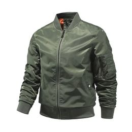 Men's Vests 2023 Crossborder stand collar Flight Jacket Spring Autumn MA1 Pilot jacket baseball uniform solid Colour men's coat 231020