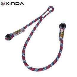 Climbing Ropes Xinda Rock Climbing Supplies High Altitude Anti Fall Off Protective Safety Belt Cowstail Rope High Strength Wearable Sling 231021