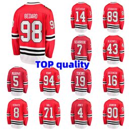 Hockey Jerseys new arrive Connor Bedard TAYLOR HALL COREY PERRY SETH JONESRYAN DONATO Fanatics Branded 2023 Draught Home alway Breakaway Player Jersey - Red white