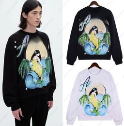 New Fashion Clothing Mythological mermaid printed round collar hoodie