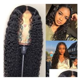 Other Health Care Items Ishow 24 Inch Human Hair Wigs Women In A Long Curly Wig And Small Wave Light Brown Dark Natural Color Drop D Dh4Qc