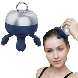 Head Massager Electric Head Massager Wireless Kneading Vibration Scalp Massage Promote Hair Growth Shoulder Neck Deep Relax Health Care Device 231020