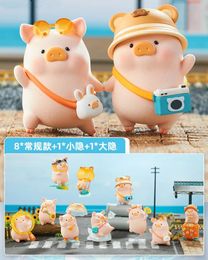 Blind box Canned Pig Lulu Box Travel Series Anime Figurine Doll Surprise Guss Bag Kawaii Ornament Decoration Children Toy Gift 231020