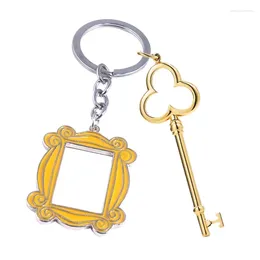 Keychains Fashion TV Show Friends Keychain Friend Po Frame Keyring Fob Trinket For Women Men Holder Charm