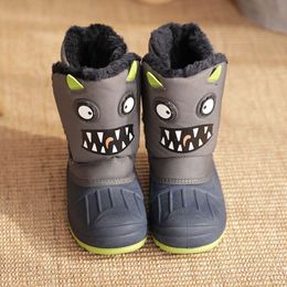 Little 2024 Baby Shoes New Kids 23095 Children's Snow Boots Devil High Quality Cotton High Top Shoe sku china factory