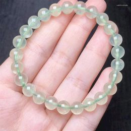 Link Bracelets Natural Prehnite Bracelet For Women Charm Healing Fashion Mineral Yoga Spirit Balance Jewellery 1PCS 7MM