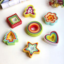 Baking Moulds 5/6pcs Set Star Cookie Cutter Heart Cake Mould Biscuit Fondant DIY Kitchen Cooking Tools