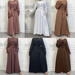 Ethnic Clothing Muslim Abaya Dress Dubai Long Woman Evening Moroccan Caftan Mom Front Zipper Nida Design Female Turkish Dresses