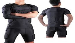 Adult Men Padded Compression Shorts Hip And Thigh Protector For Football Paintball Basketball Ice Skating Soccer Hockey7563990