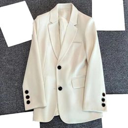 Women's Suits 3D Cutting Suit Jacket Buttons Cuffs Autumn Winter Solid Color Two Temperament Coat Commuting Style